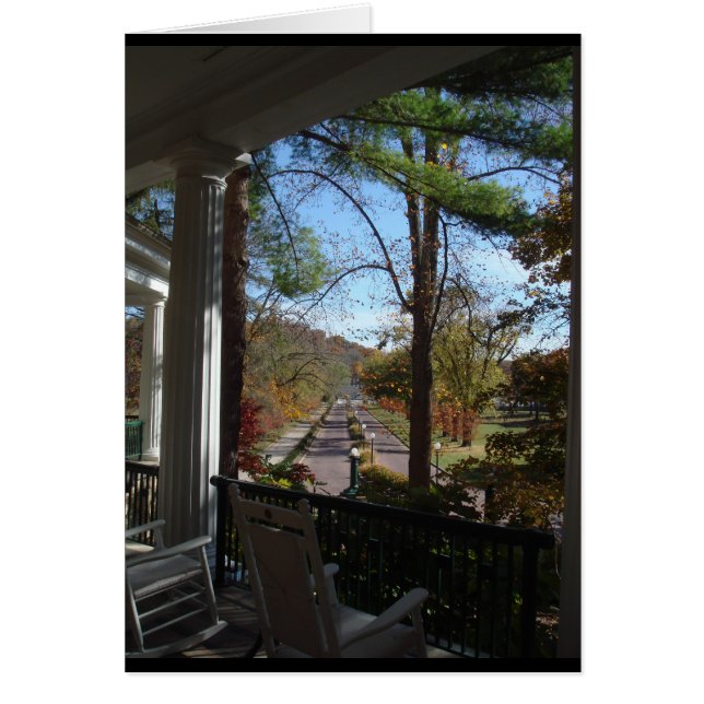 フロント・ポーチ、Badenの西のホテル、インディアナ (正面)