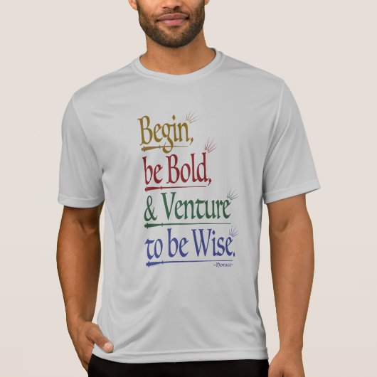 フロント – マジカルホレス引用文スポーツテックシャツ Tシャツ (正面)