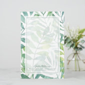 フロンドワルツパームフロンド葉ズ 便箋 (スタンド正面)