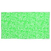 フロンハス、トラソスヴェルデe brancos sem padrao visevel 枕カバー (正面左)