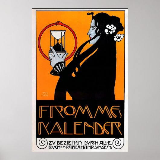 フロンメのカレンダー1899 POSTER PRINT A5A1 ビンテージ ポスター (正面)