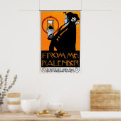 フロンメのカレンダー1899 POSTER PRINT A5A1 ビンテージ ポスター (キッチン)