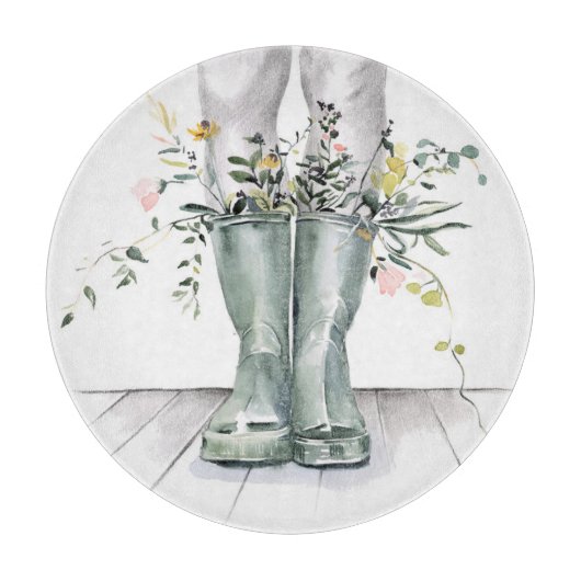 フローと成長II カッティングボード (正面)