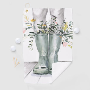 フローと成長II ゴルフタオル