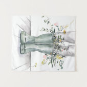 フローと成長II タペストリー (正面(横))