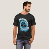 フローに身を任せてミニマル引用 Tシャツ (正面フル)