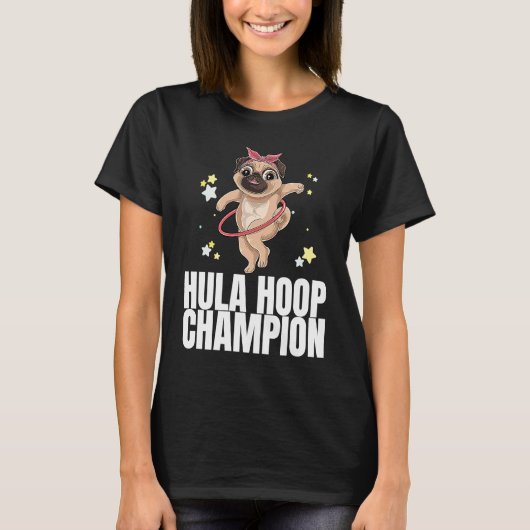 フローに身を任せて ダンスエクササイズ フープ エクササイズ Tシャツ (正面)