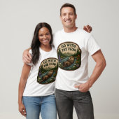 フローに身を任せて ワッペン かぎ針編み ラッコ Tシャツ (ユニセックス)