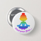 フローの検索ボタン(Rainbow) 缶バッジ (正面&裏面)