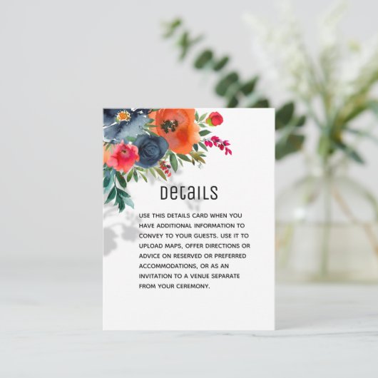 フローアウ結婚ダリティ詳細 案内状 (スタンド正面)