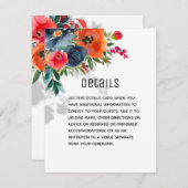 フローアウ結婚ダリティ詳細 案内状 (正面/裏面)