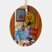 フローイタリアンレンスのキッチントスカーナ・ルビーが好き セラミックオーナメント (右)