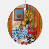 フローイタリアンレンスのキッチントスカーナ・ルビーが好き セラミックオーナメント (左)