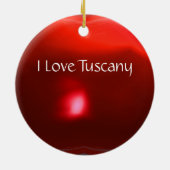 フローイタリアンレンスのキッチントスカーナ・ルビーが好き セラミックオーナメント (裏面)