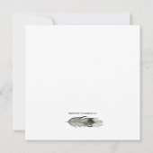 フローイング・フィーザーズ・ウォーターカラー | ウェディング 招待状 (裏面)