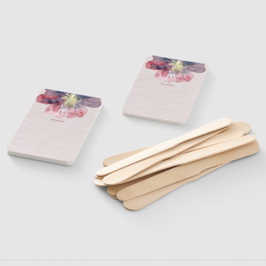 フローエバー結婚式 プログラム ハンドファン (組立なし)