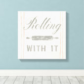 フローサックキッチンV キャンバスプリント (インサイチュ (ウッドフロア))