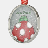 フロージクリスマス：-) メタルオーナメント (左)