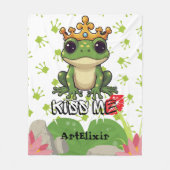 フロージプリンスキスミープリント フリースブランケット (正面)