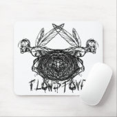 フローストーングラフィックピクセスロゴ マウスパッド (マウス)