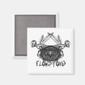 フローストーングラフィックピクセスロゴ マグネット (正面/裏面)