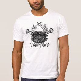 フローストーングラフィックピクセスロゴ Tシャツ