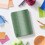 フローズグリーンメタリックテクスチャイメージモノグラム iPad PROカバー<br><div class="desc">メタリックなテクスチャの背景の緑のイメージを磨き付けアルミニウムカスタムをモノグラムで見せシンプルる – ミニマルデザイン。</div>