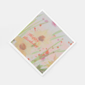 フローズンウォーターカラー設計紙製品 スタンダードランチョンナプキン (角)