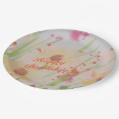 フローズンウォーターカラー設計紙製品 ペーパープレート (アングル)