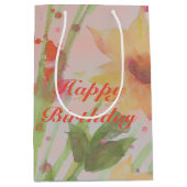 フローズンウォーターカラー設計紙製品 ミディアムペーパーバッグ (正面)