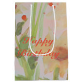 フローズンウォーターカラー設計紙製品 ミディアムペーパーバッグ (裏面)