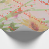 フローズンウォーターカラー設計紙製品 ラッピングペーパー (角)