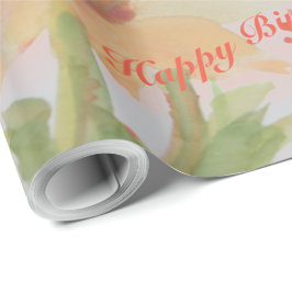 フローズンウォーターカラー設計紙製品 ラッピングペーパー