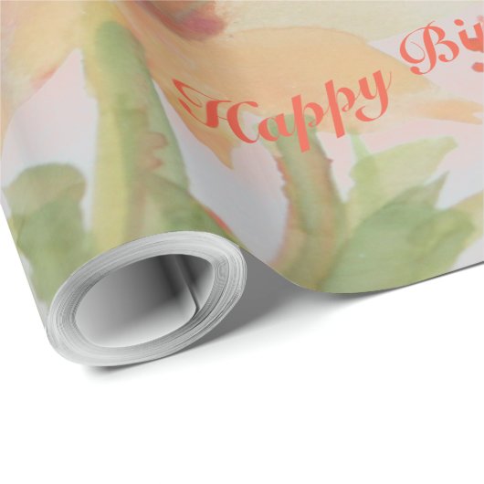 フローズンウォーターカラー設計紙製品 ラッピングペーパー (ロールコーナー)