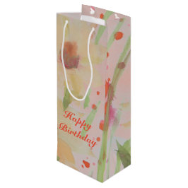 フローズンウォーターカラー設計紙製品 ワインギフトバッグ