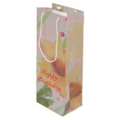 フローズンウォーターカラー設計紙製品 ワインギフトバッグ (正面アングル)