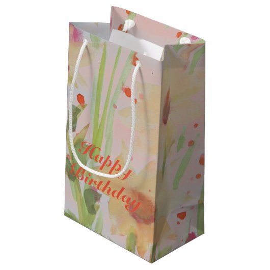 フローズンウォーターカラー設計 スモールペーパーバッグ (裏面アングル)