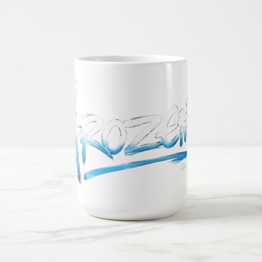 フローズンテキストTシャツ コーヒーマグカップ (中央)