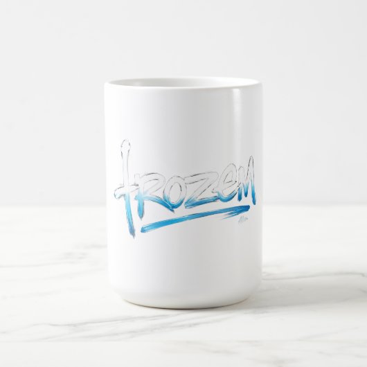 フローズンテキストTシャツ コーヒーマグカップ (中央)