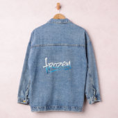 フローズンテキストTシャツ デニムジャケット (ハンガー)