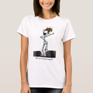 フローズンヨーグルトのために走ります! Tシャツ