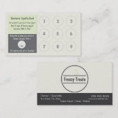 フローズンヨーグルトのロイヤリティの名刺 ロイヤリティカード (正面/裏面)