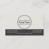 フローズンヨーグルトのロイヤリティの名刺 ロイヤリティカード (裏面)