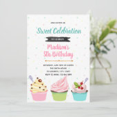 フローズンヨーグルトパーティーの招待状 招待状 (スタンド正面)