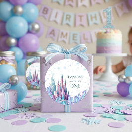 フローズン キャラクター城 1歳の誕生日 ラウンドシール