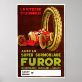 フロータイヤ～ヴィンテージ自動車タイヤAd ポスター (正面)