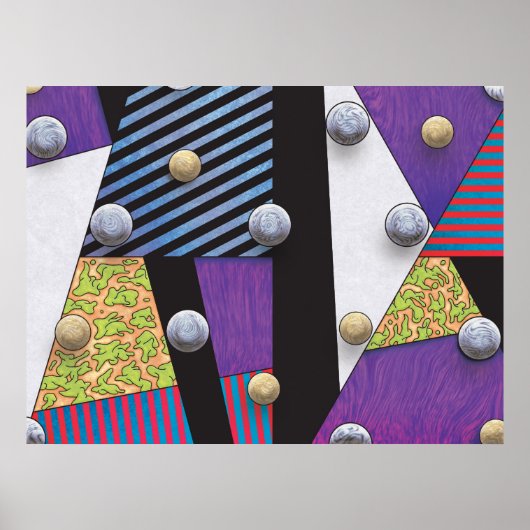 フローター – Vaporwave抽象芸術超現実主義アート ポスター (正面)