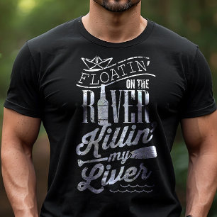 フローチンザリバーキリンマイレバーキャンプおもしろいに トライブレンドTシャツ