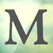 フローティエレガントングダークグレーカスタムモノグラムイニシャル ウィンドウサイン (シート3)