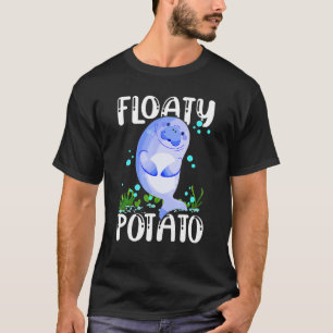 フローティポテトキュートマナティーシーおもしろいカウマリンビ Tシャツ